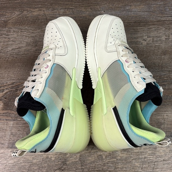 Nike Air Force 1 React Sail | Barely Volt | Ghost Green Black DM0573-101 Size 9 - Picture 5 of 12